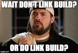 Funny meme about seo link building