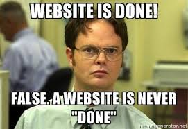 SEO Reality: A Website is never done